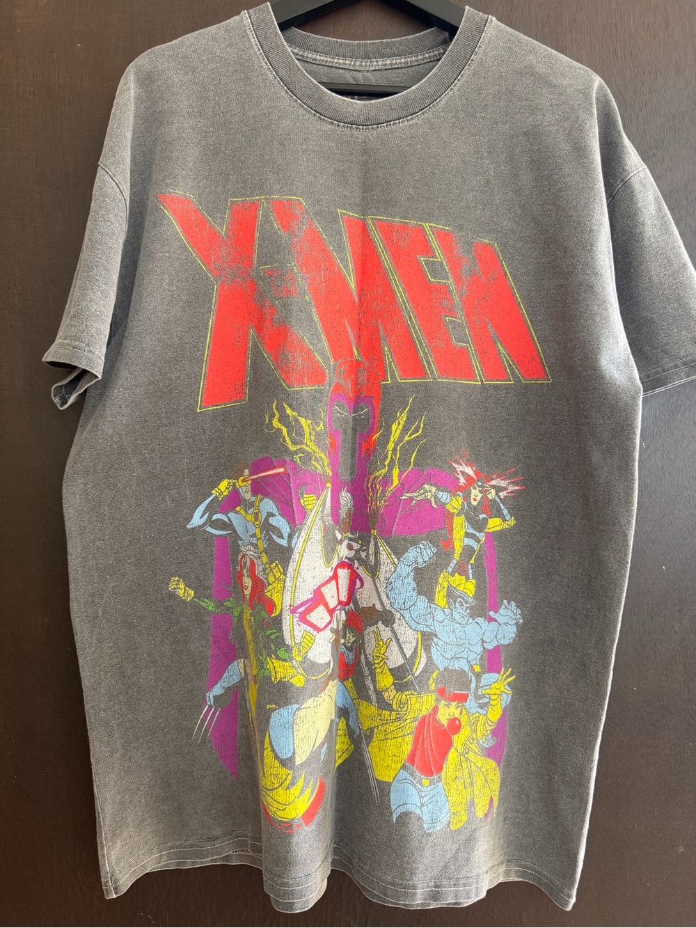 Marvel X-Men Graphic Tee - Vintage Style Grey Graphic Shirt